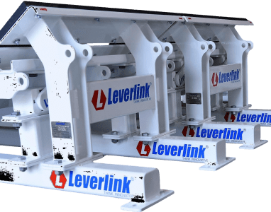 Dynamic Impact Beds A Dynamic Impact Bed with Leverlink branding on the legs and body