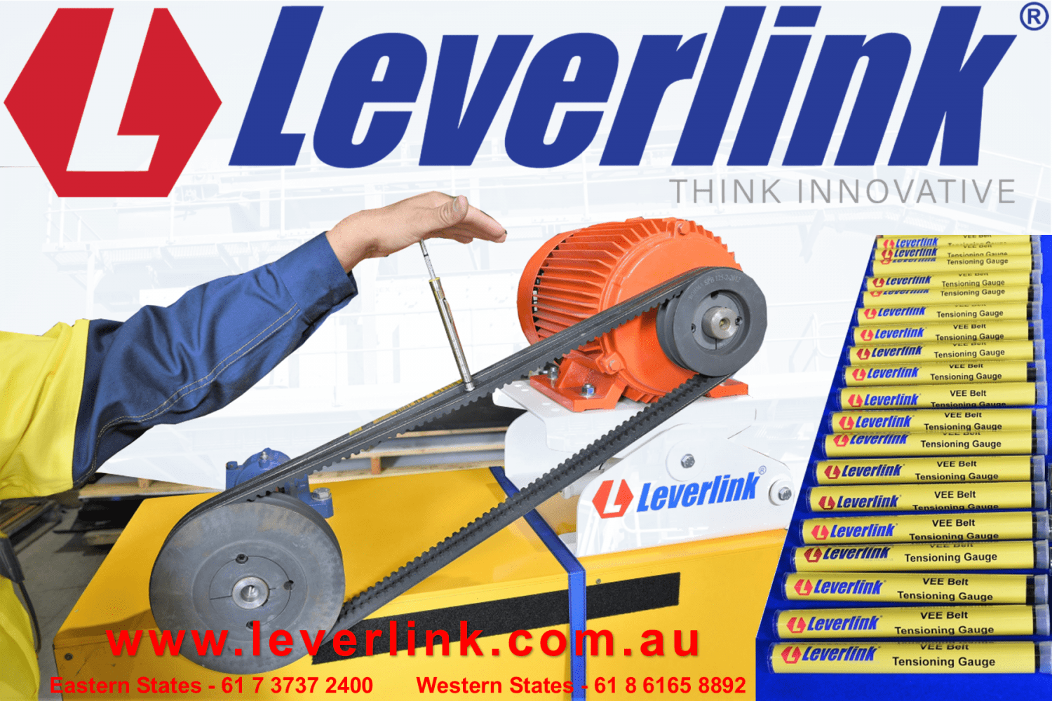 LEVERLINK-Belt Tensioning methods-Belt Tensioning Systems-Belt Tensioning Technology. Belt Tensioning Systems that will reduce owner maintenance costs
