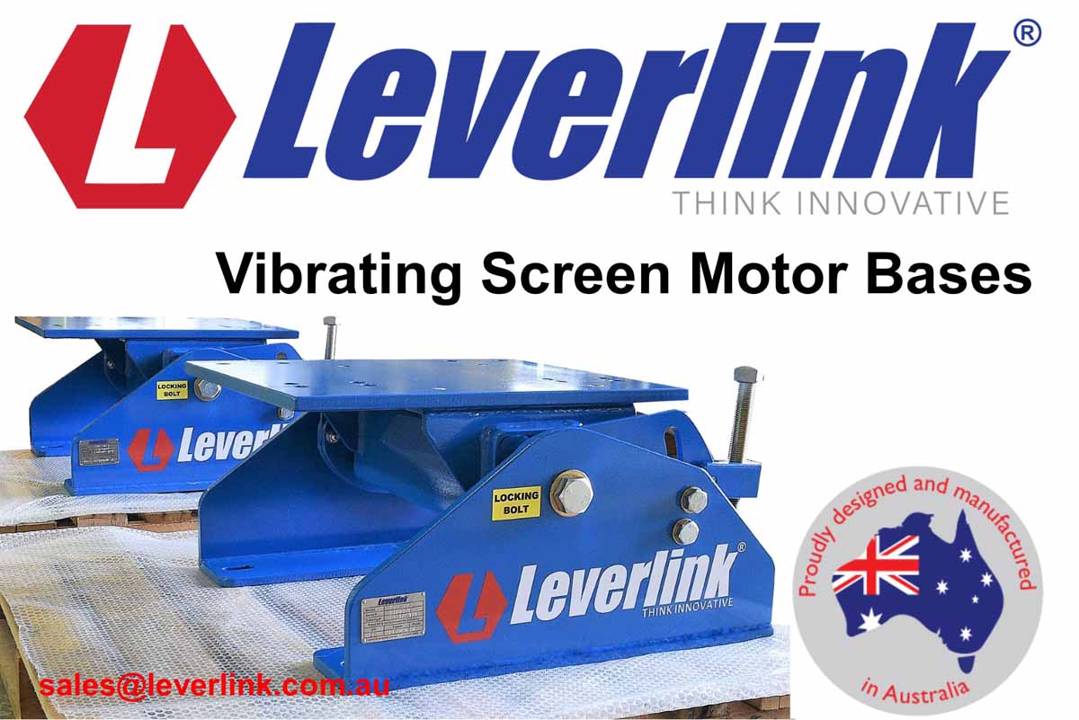 LEVERLINK Motorbase 2G Series Vibrating Screens Quarry Leverlink-Perth-Western Australia-New Caledonia-Indonesia