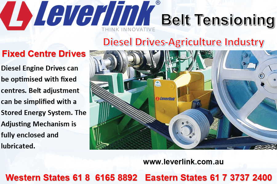 R3- LEVERLINK Belt Tensioning Technology. Cotton Irrigation-Irrigation Pumps.